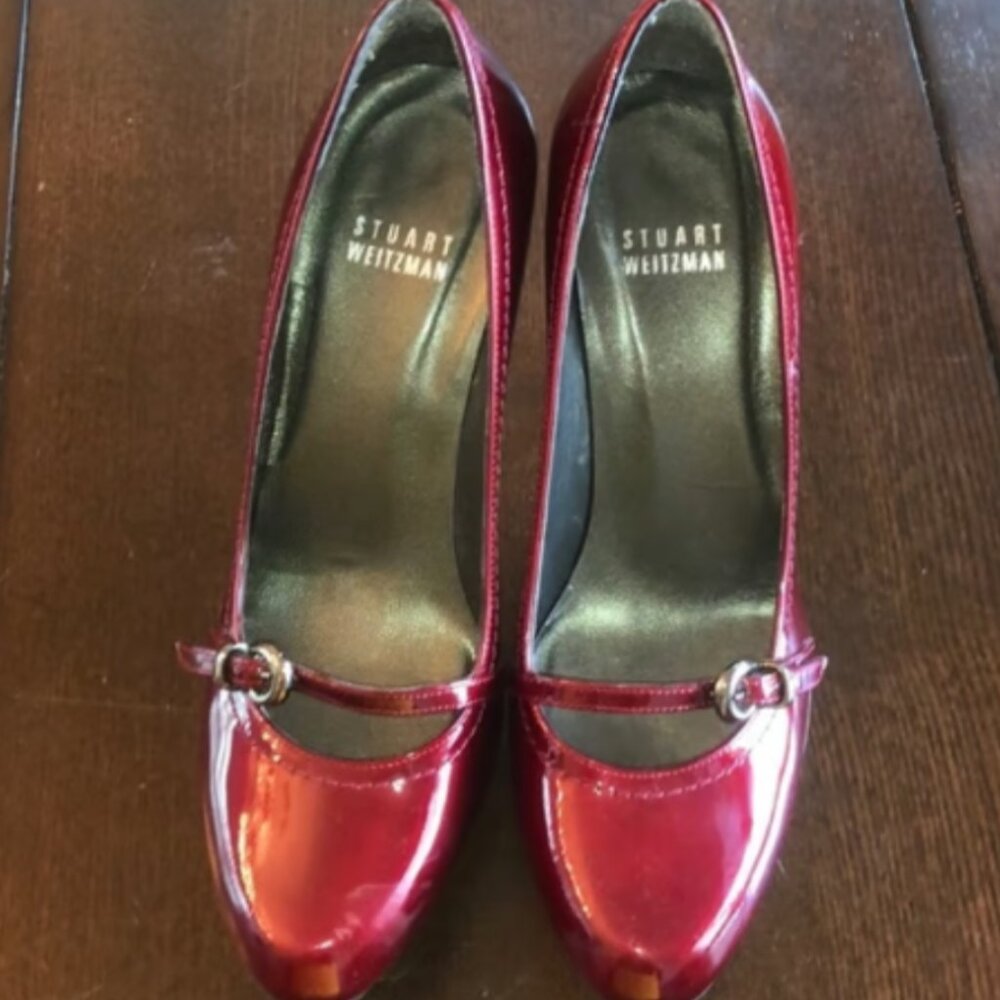 Stuart Weitzman Red High Heels Size 6 M - image 1